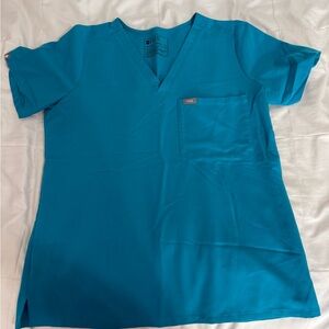 FIGS Teal Scrub Top